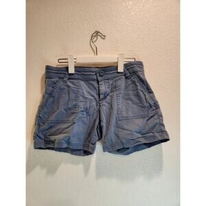 prAna Women's Cargo Shorts Size 4 Blue 28"‎ Waist 4" Inseam Outdoor Hiking